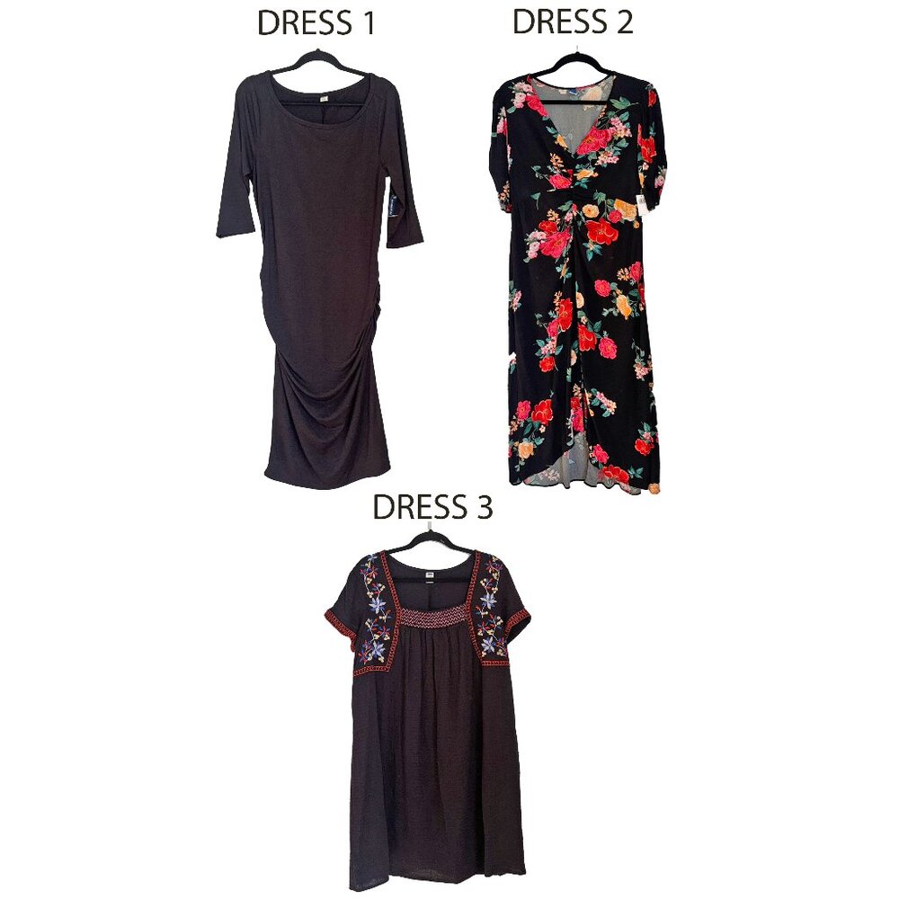 Old Navy Black Spring & Summer Dress Bundle - Size Large - ALL New with Tags